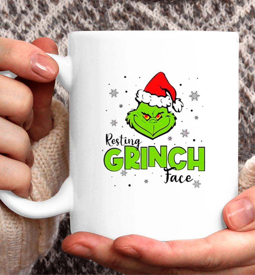 Resting Grinch Face Grinchmas Funny Coffee Mug