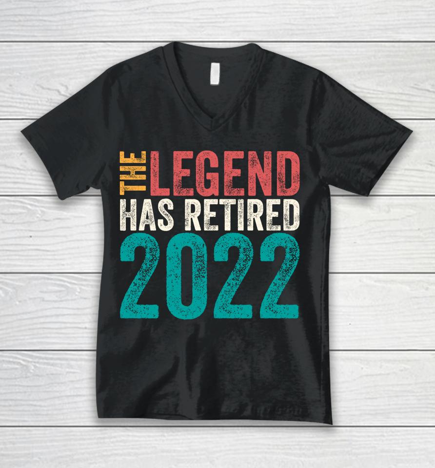 Retired 2022 I Worked My Whole Life For This Retirement Unisex V-Neck T-Shirt