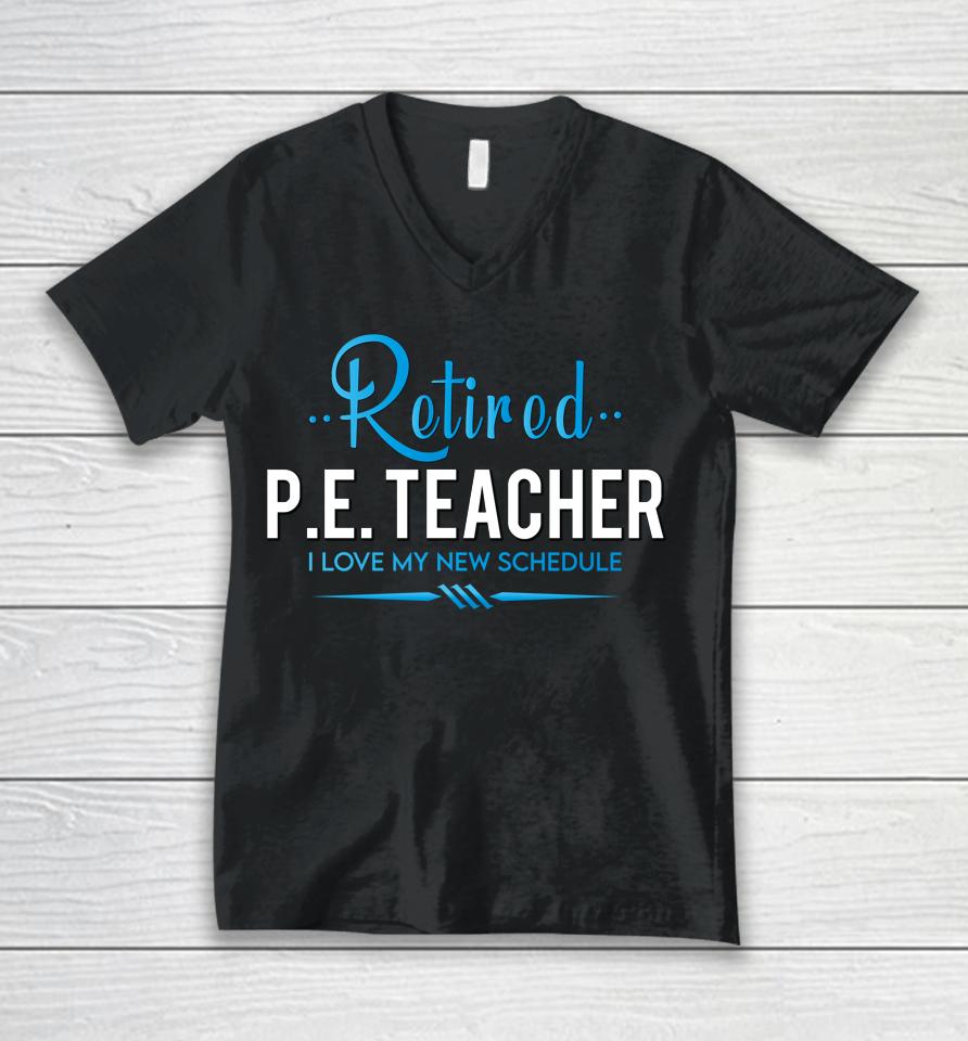 Retired Physical Education Teacher Unisex V-Neck T-Shirt