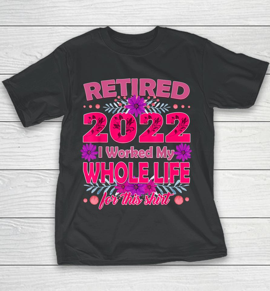 Retirement 2022 Funny Retired 2022 Youth T-Shirt