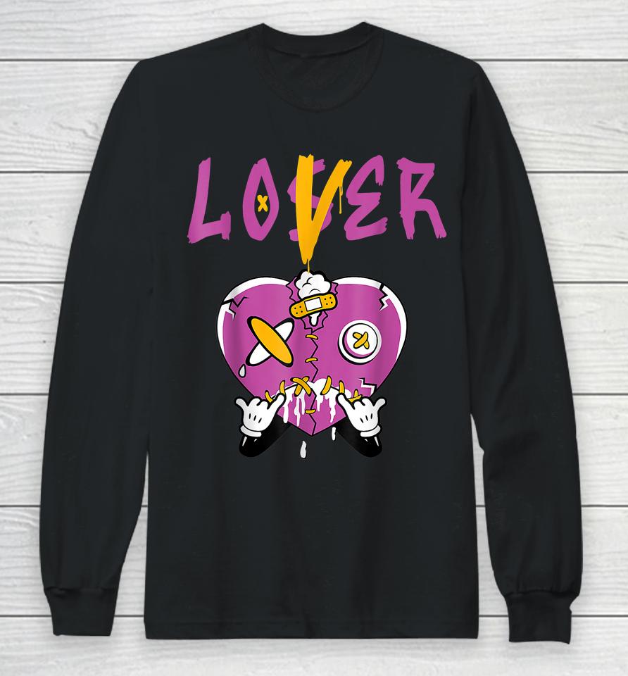 Retro 1 Brotherhood Loser Lover Heart Dripping Shoes Long Sleeve T-Shirt