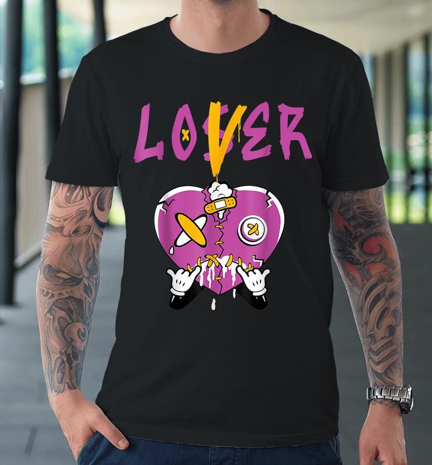 Retro 1 Brotherhood Loser Lover Heart Dripping Shoes Premium T-Shirt