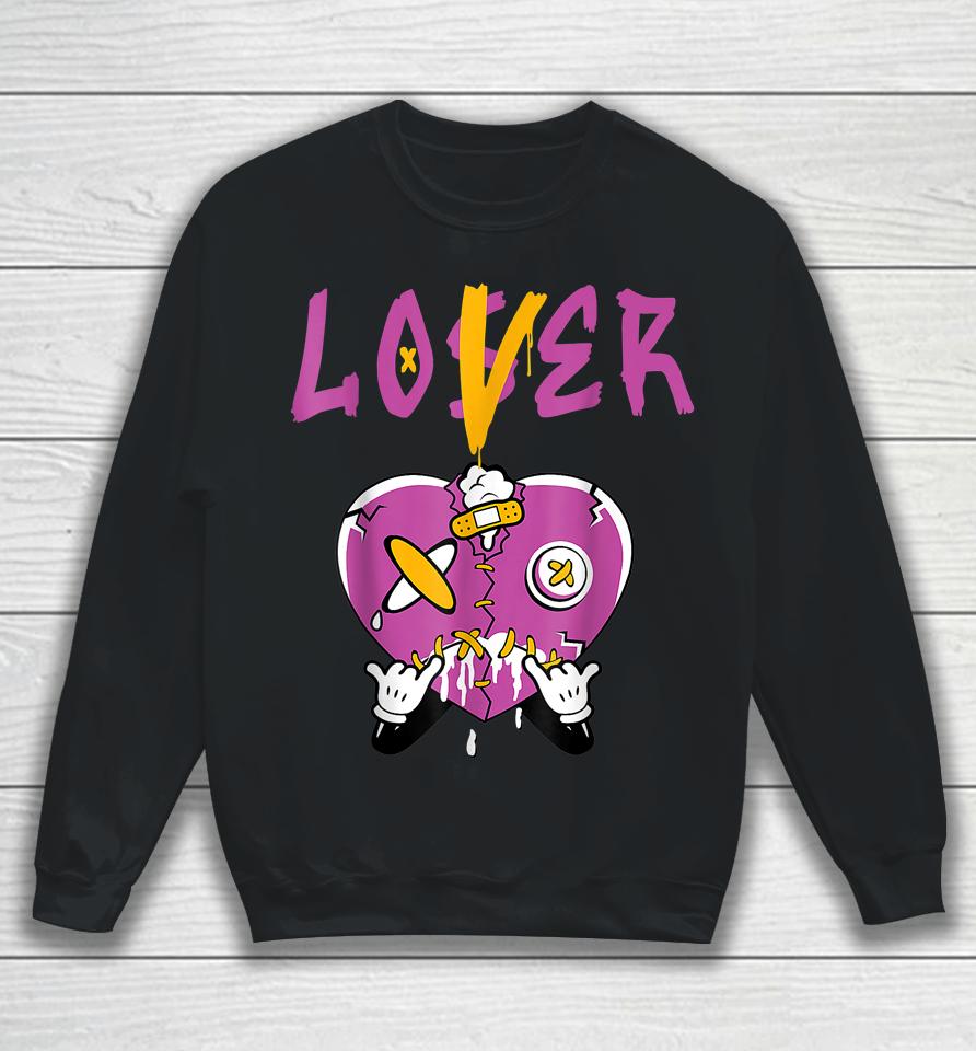 Retro 1 Brotherhood Loser Lover Heart Dripping Shoes Sweatshirt