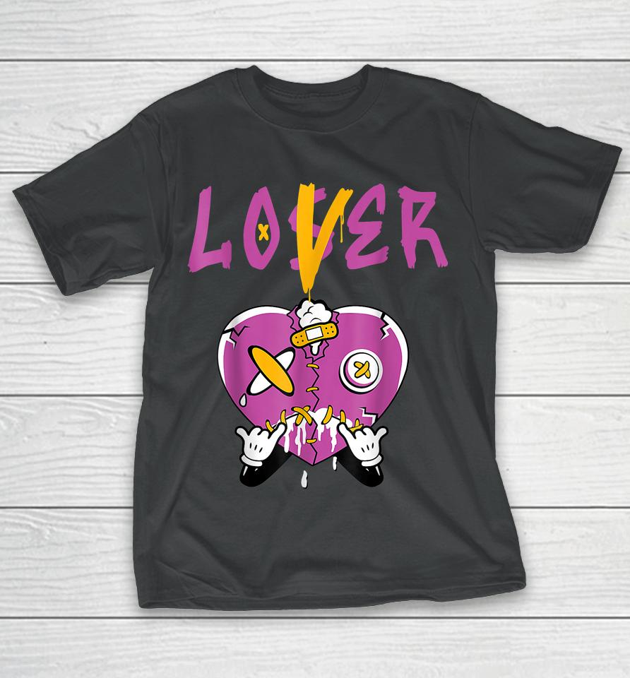 Retro 1 Brotherhood Loser Lover Heart Dripping Shoes T-Shirt