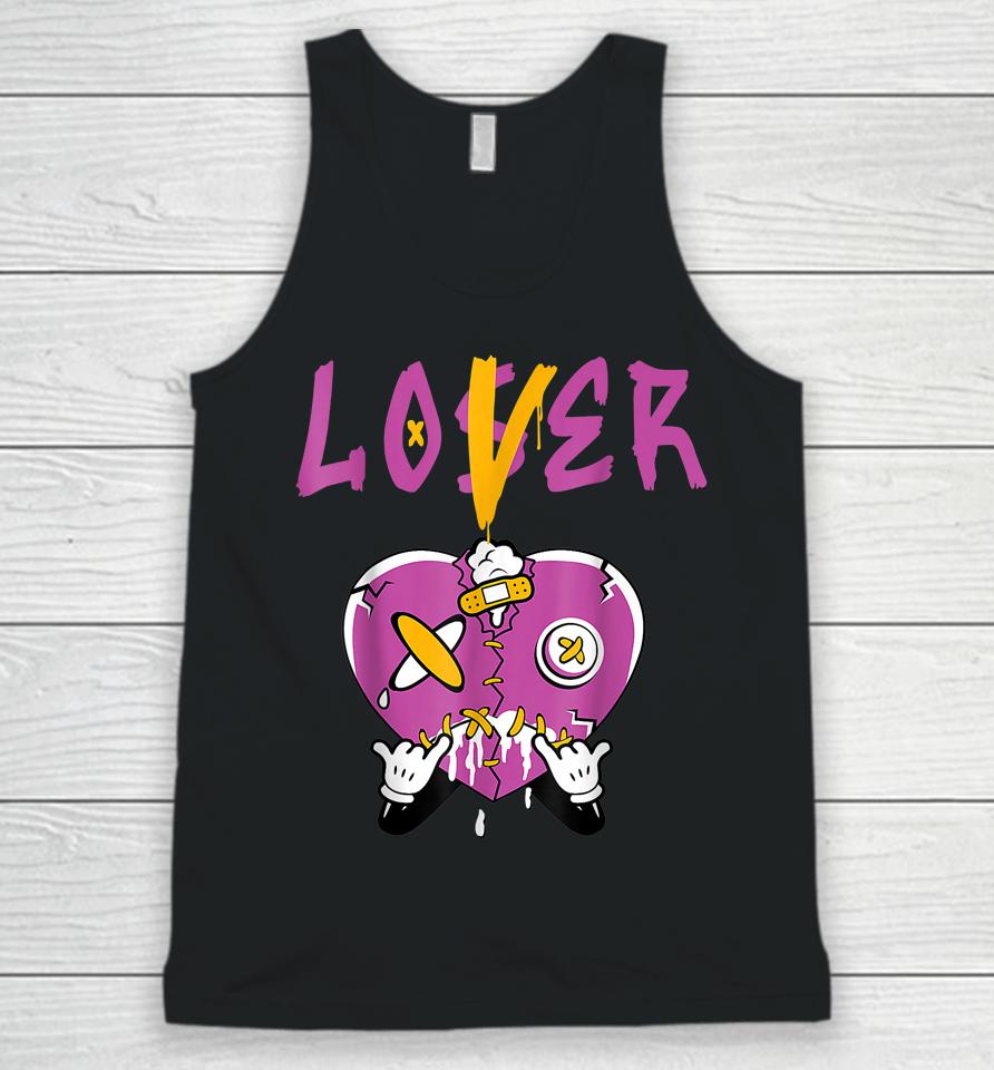 Retro 1 Brotherhood Loser Lover Heart Dripping Shoes Unisex Tank Top