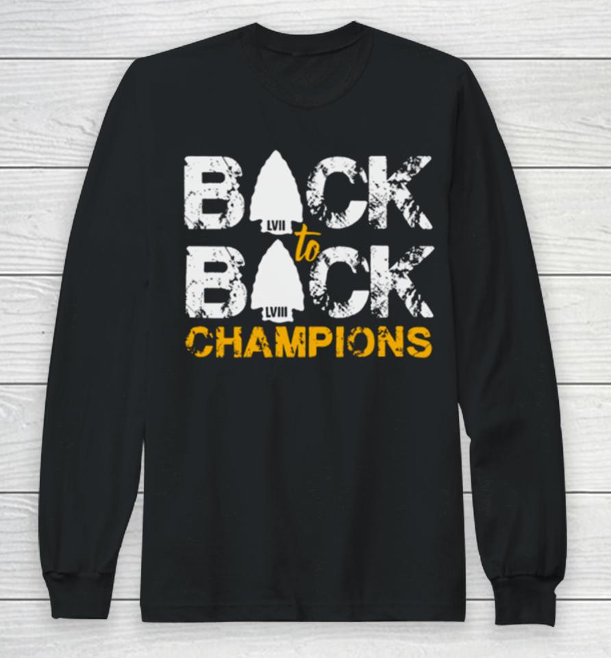 Retro Back To Back Champions Kansas City Chiefs Long Sleeve T-Shirt
