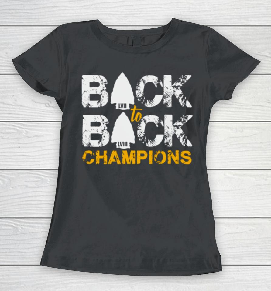 Retro Back To Back Champions Kansas City Chiefs Women T-Shirt