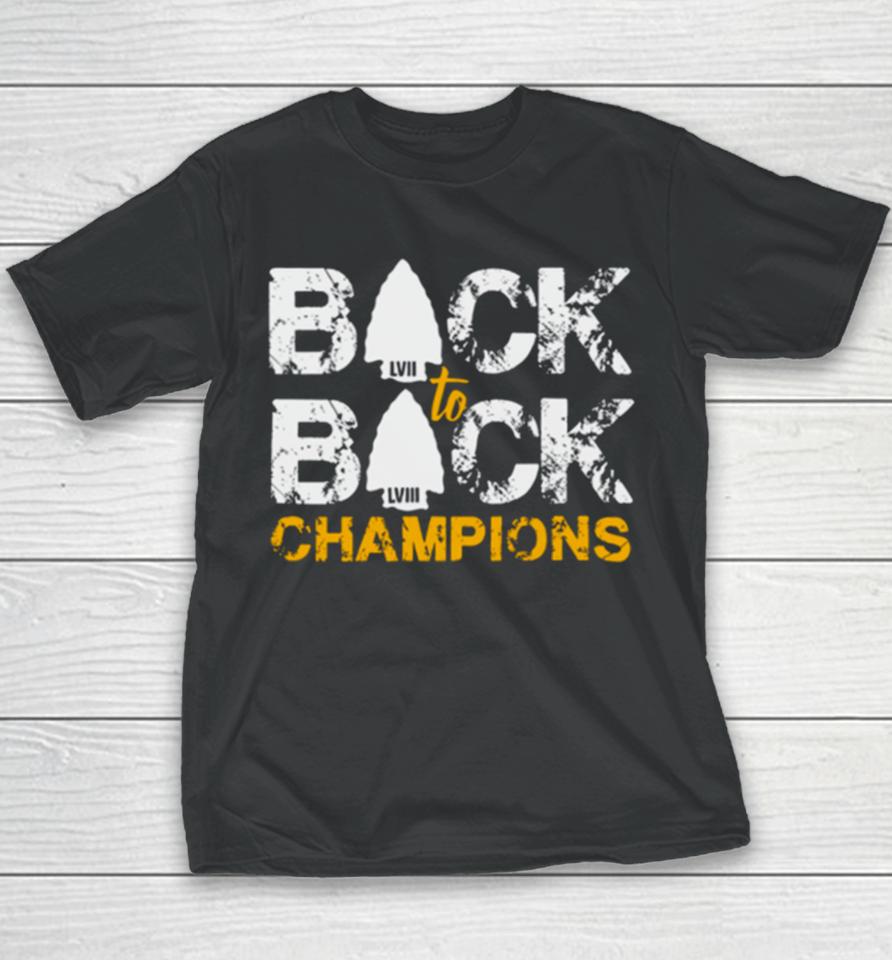 Retro Back To Back Champions Kansas City Chiefs Youth T-Shirt
