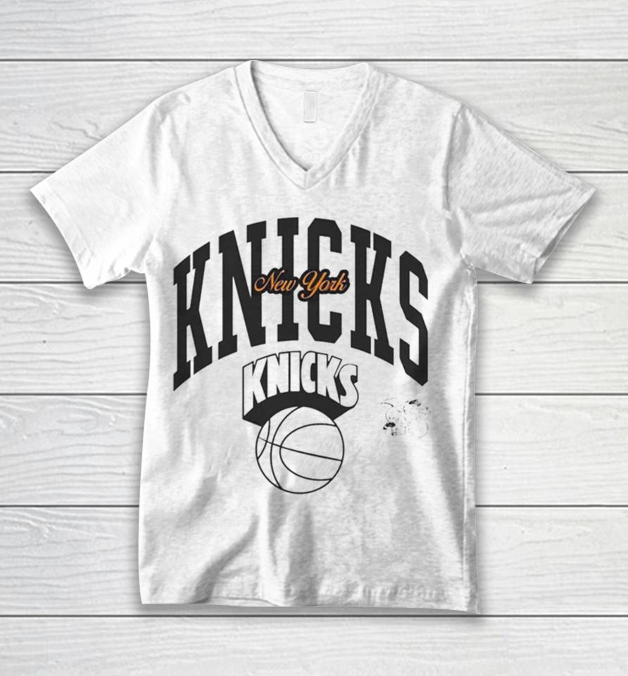 Retro Basketball Team New York Knicks Nba Unisex V-Neck T-Shirt