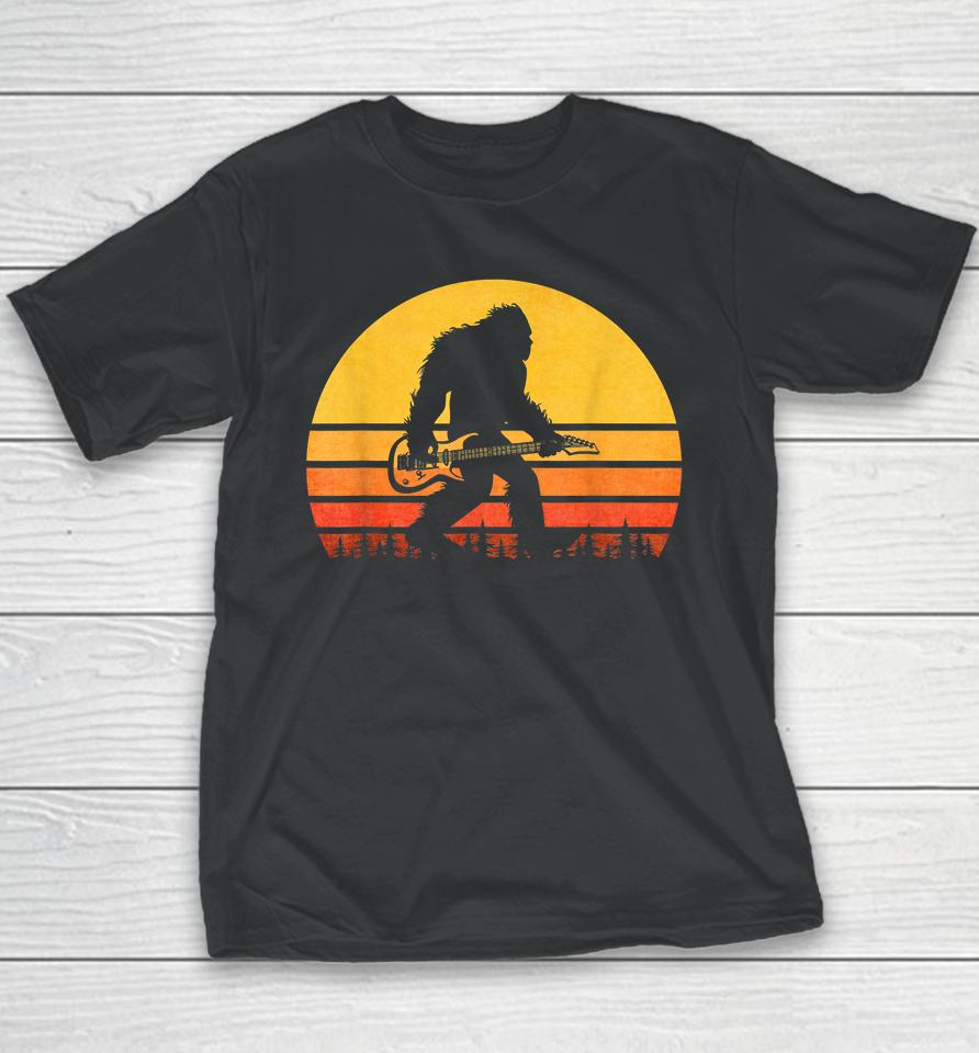 Retro Bigfoot Guitar Youth T-Shirt