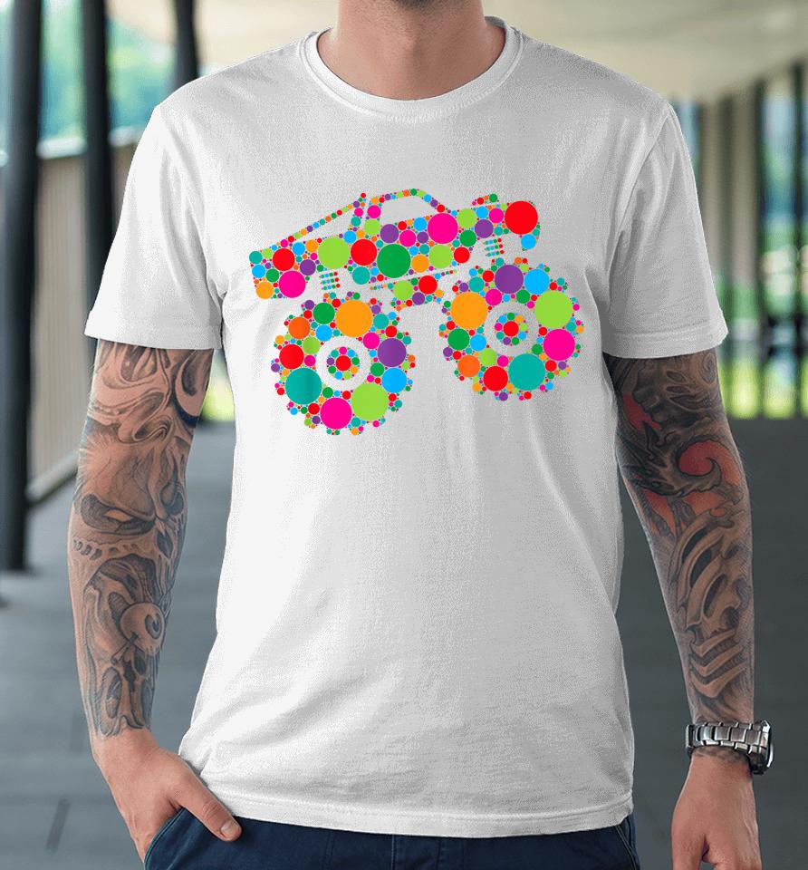 Retro Colorful Polka Dots Monster Truck Happy Dot Day Boys Premium T-Shirt