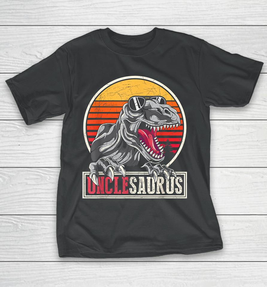 Retro Dinosaur Uncle Unclesaurus T-Rex T-Shirt