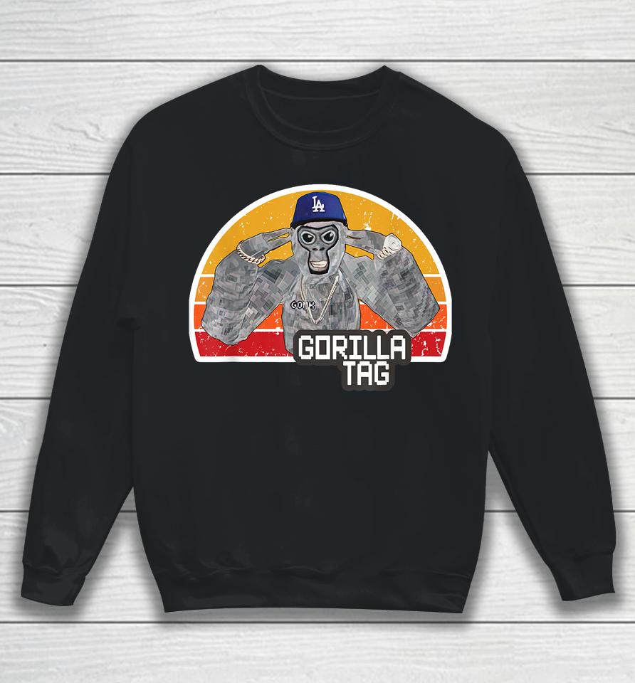 Retro Gorilla Tag Shirt, Gorilla Tag Merch Monke Boys Gifts Sweatshirt
