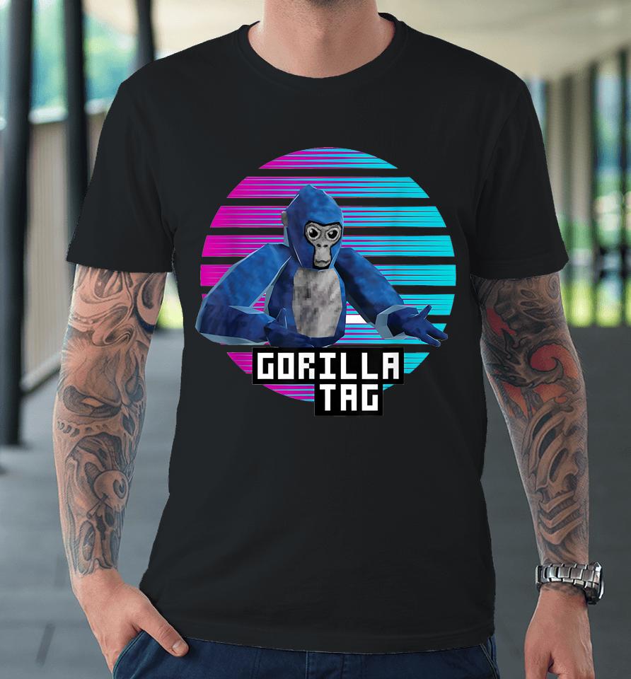 Retro Gorilla Tag Shirt, Gorilla Tag Merch Monke Boys Gifts Premium T-Shirt