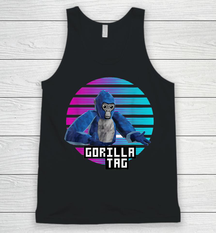 Retro Gorilla Tag Shirt, Gorilla Tag Merch Monke Boys Gifts Unisex Tank Top