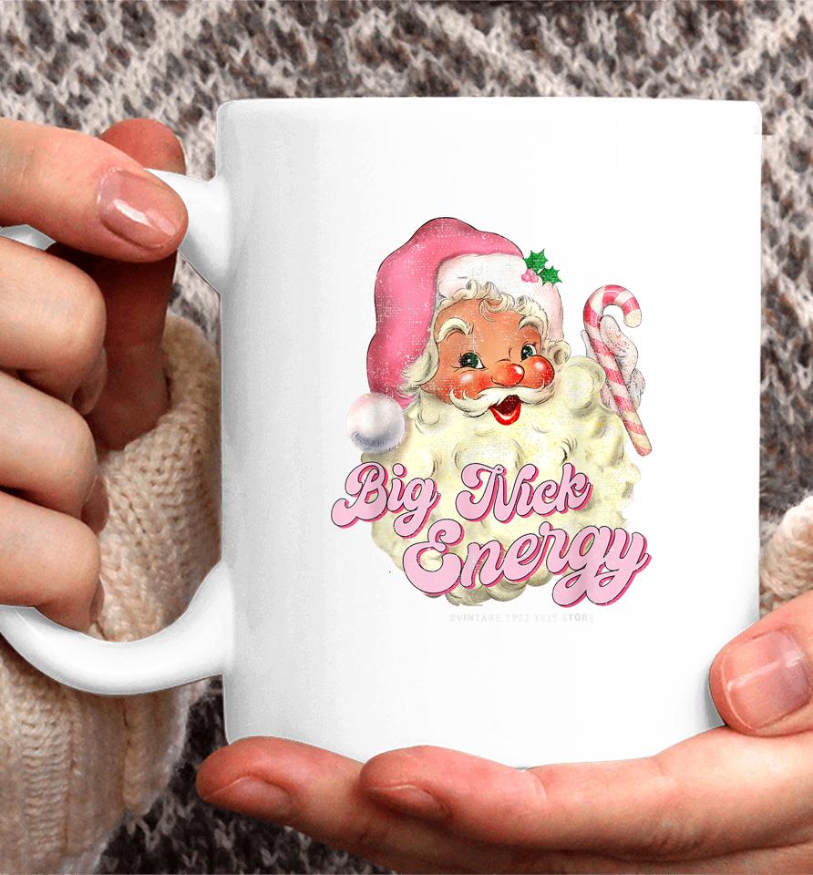 Retro Groovy Big Nick Santa Energy Pink Santa Christmas Xmas Coffee Mug