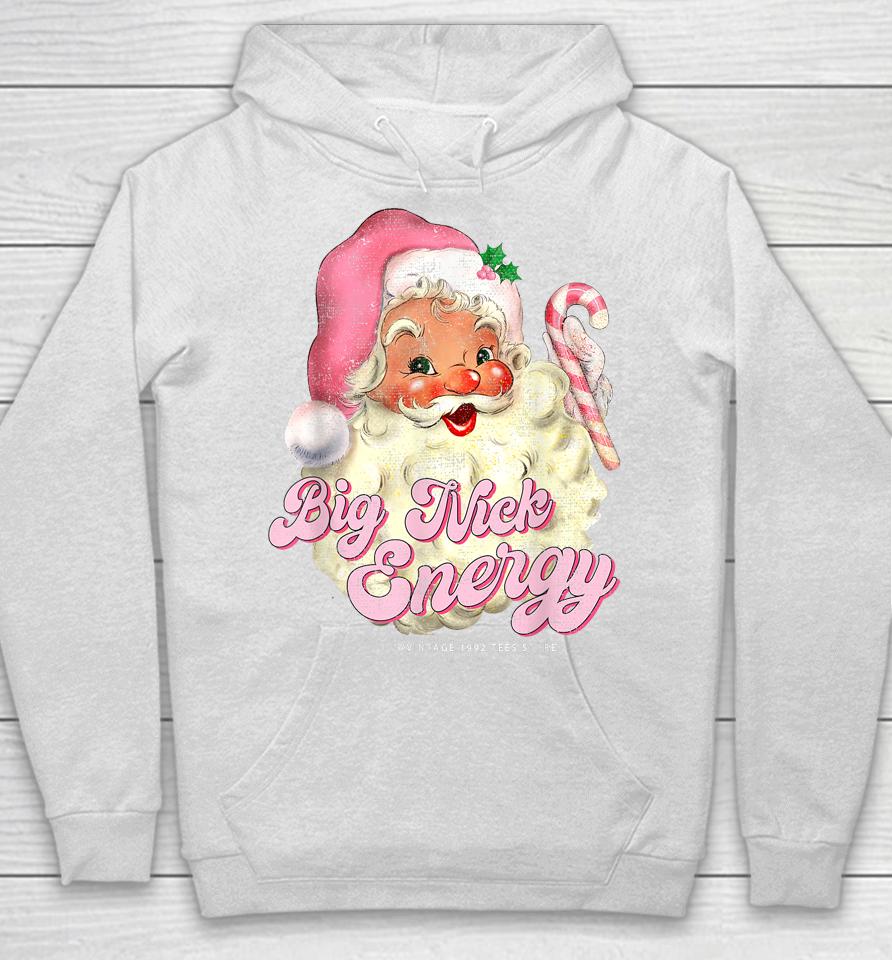 Retro Groovy Big Nick Santa Energy Pink Santa Christmas Xmas Hoodie