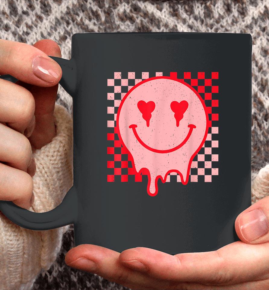 Retro Groovy Valentines Day Hippie Heart Funny Matching Coffee Mug