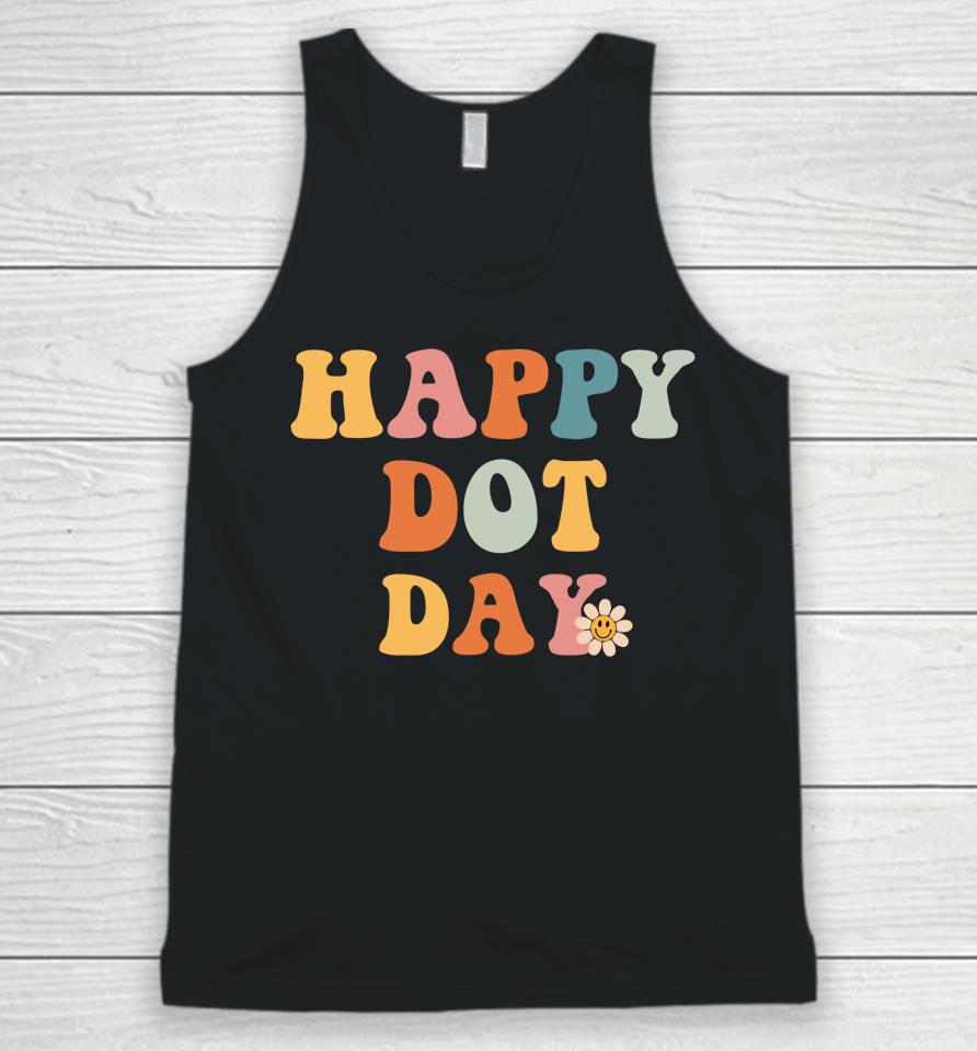 Retro Happy Dot Day International Dot Day Colorful Dot Retro Unisex Tank Top