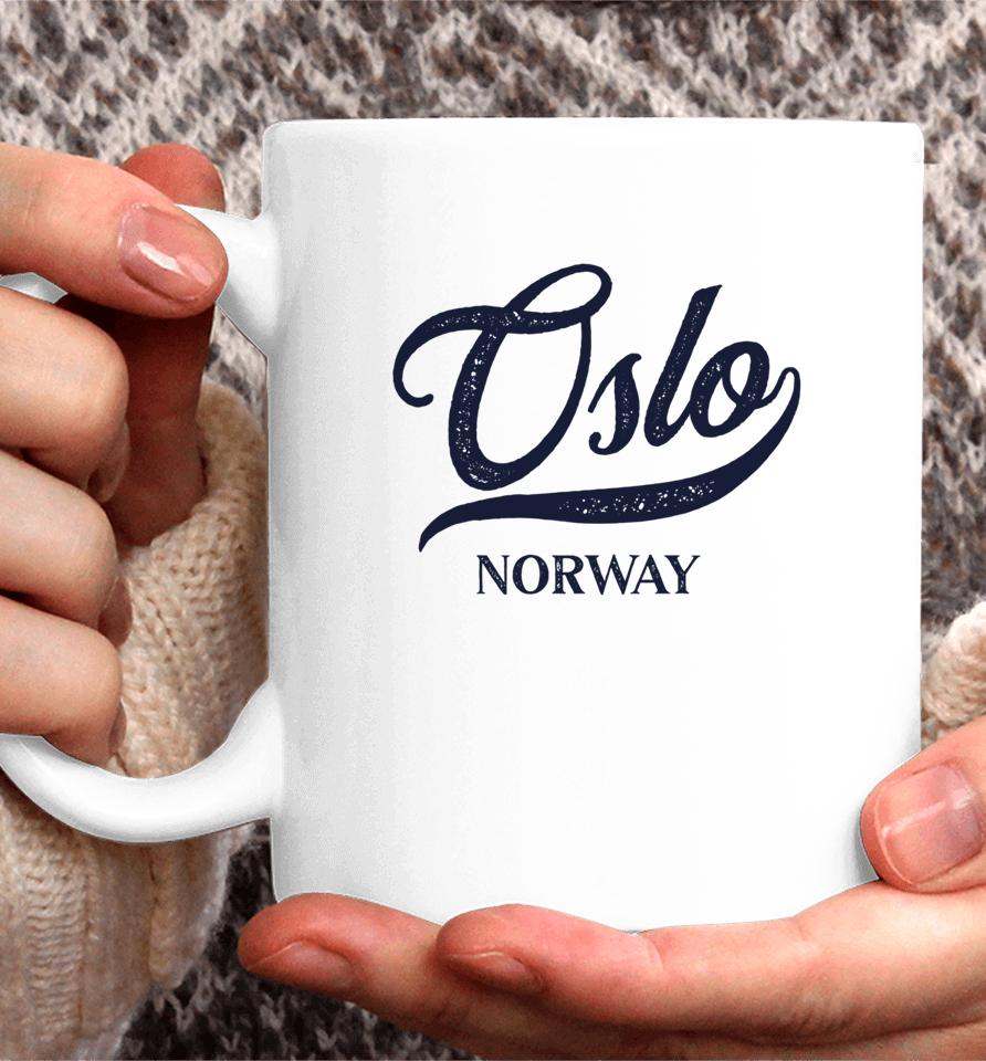 Retro Norway City Vintage Oslo Coffee Mug