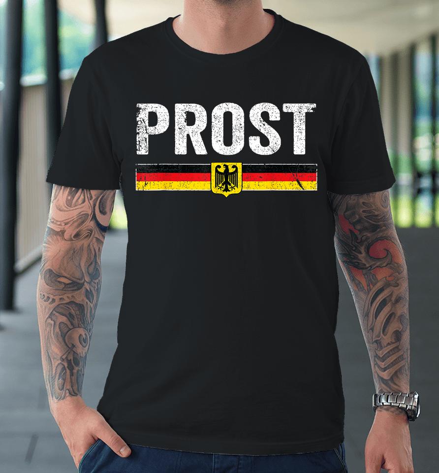 Retro Oktoberfest German Flag Prost Premium T-Shirt