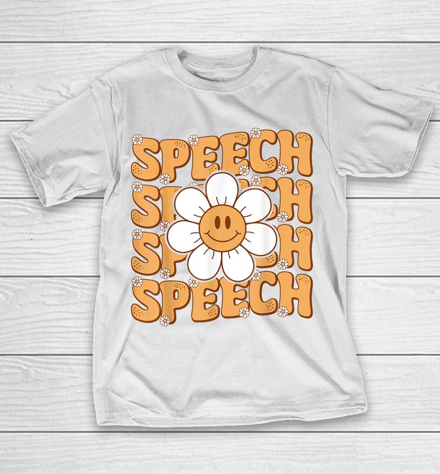 Retro Speech Therapy Speech Language Pathologist Therapist T-Shirt