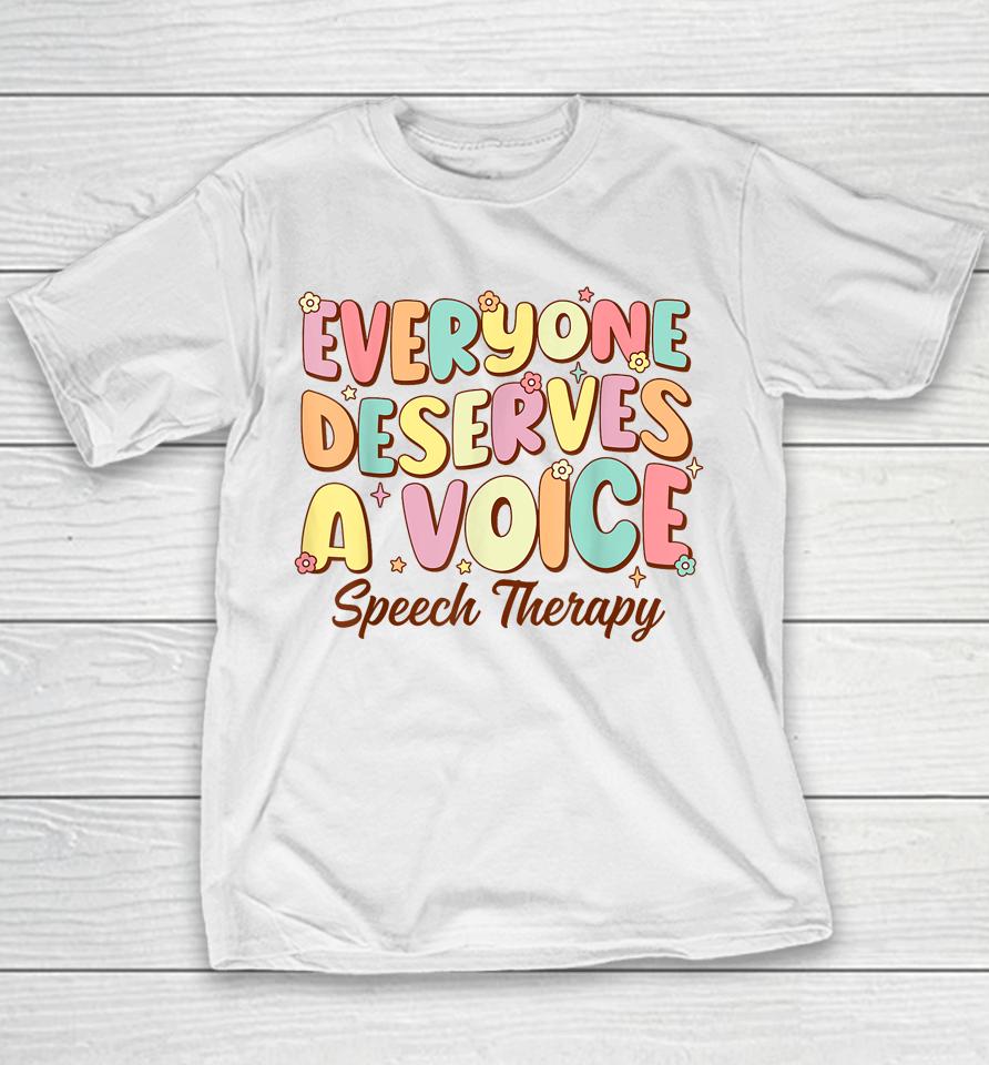 Retro Speech Therapy Speech Language Pathologist Therapist Youth T-Shirt