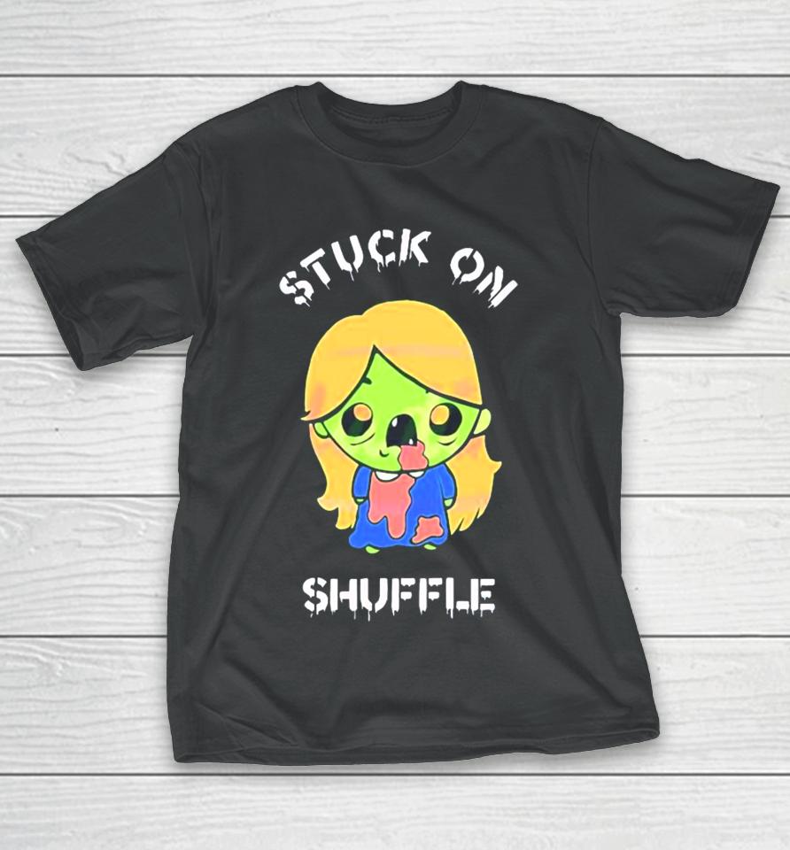 Retro Stuck On Shuffle Svg Halloween Character T-Shirt