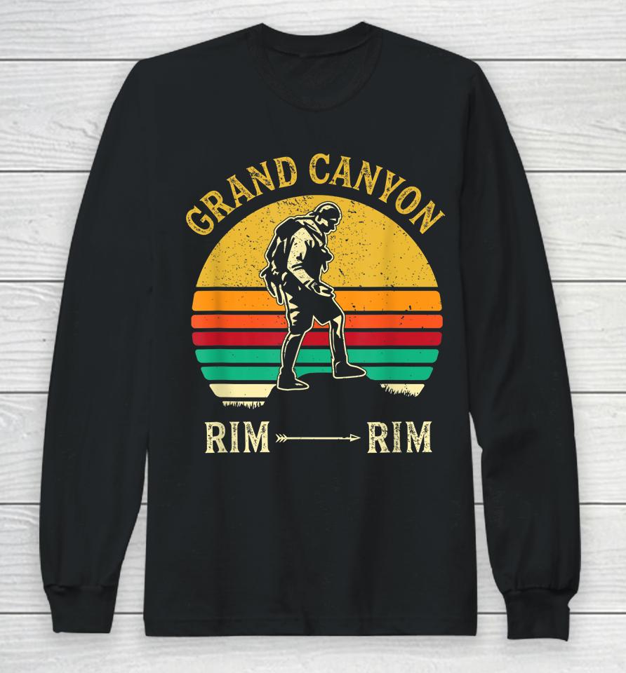 Retro Style Grand-Canyon Hiking Long Sleeve T-Shirt
