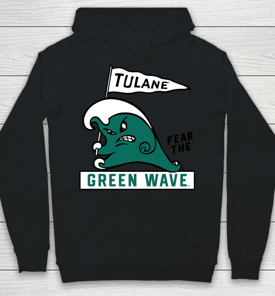 Retro Tulane Green Wave Hoodie
