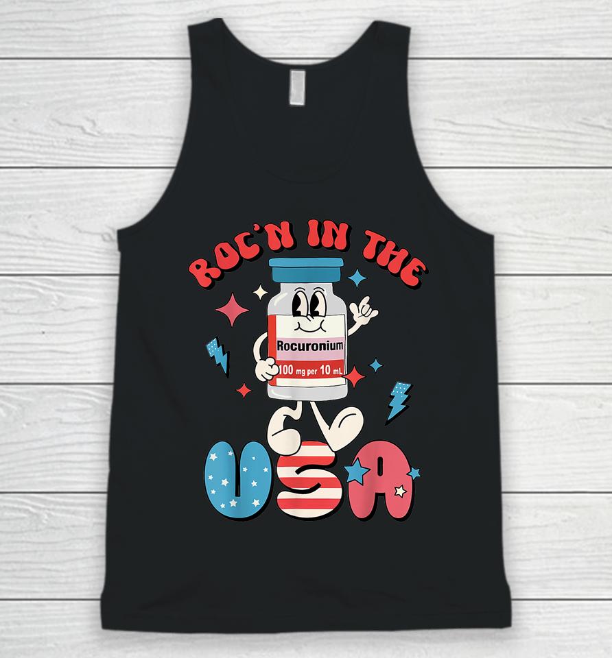 Retro Vial Roc'n In The Usa Happy 4Th Of July Vibes Unisex Tank Top