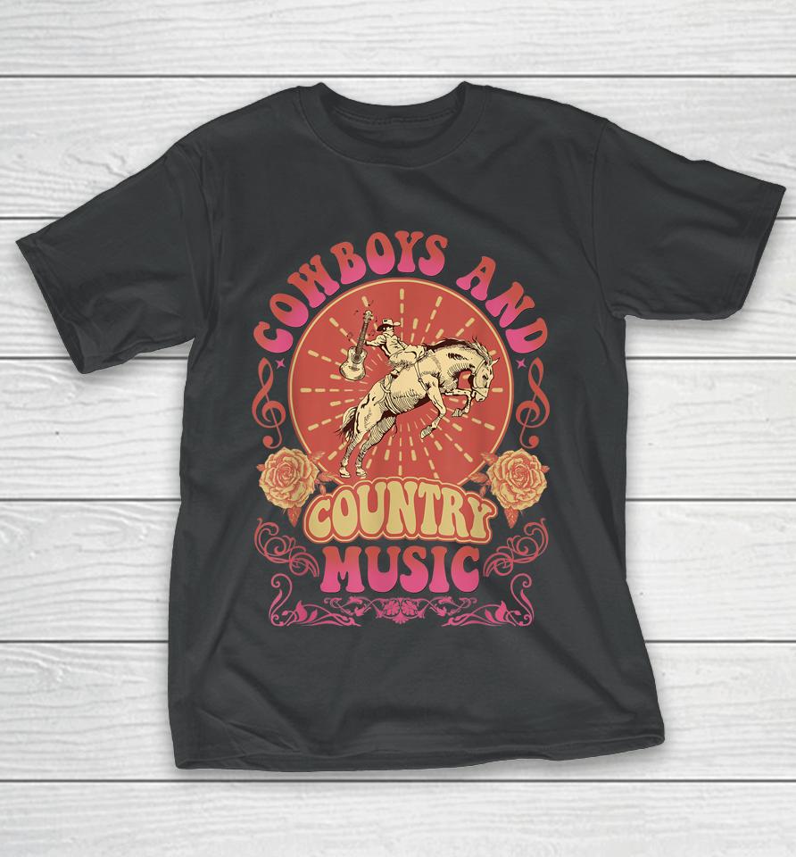Retro Vintage Cowboys And Country Music T-Shirt