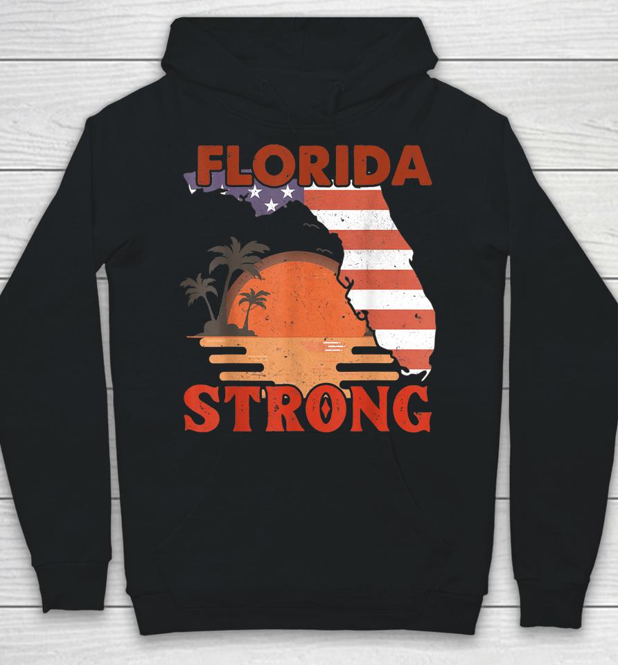 Retro Vintage Florida Strong Hoodie