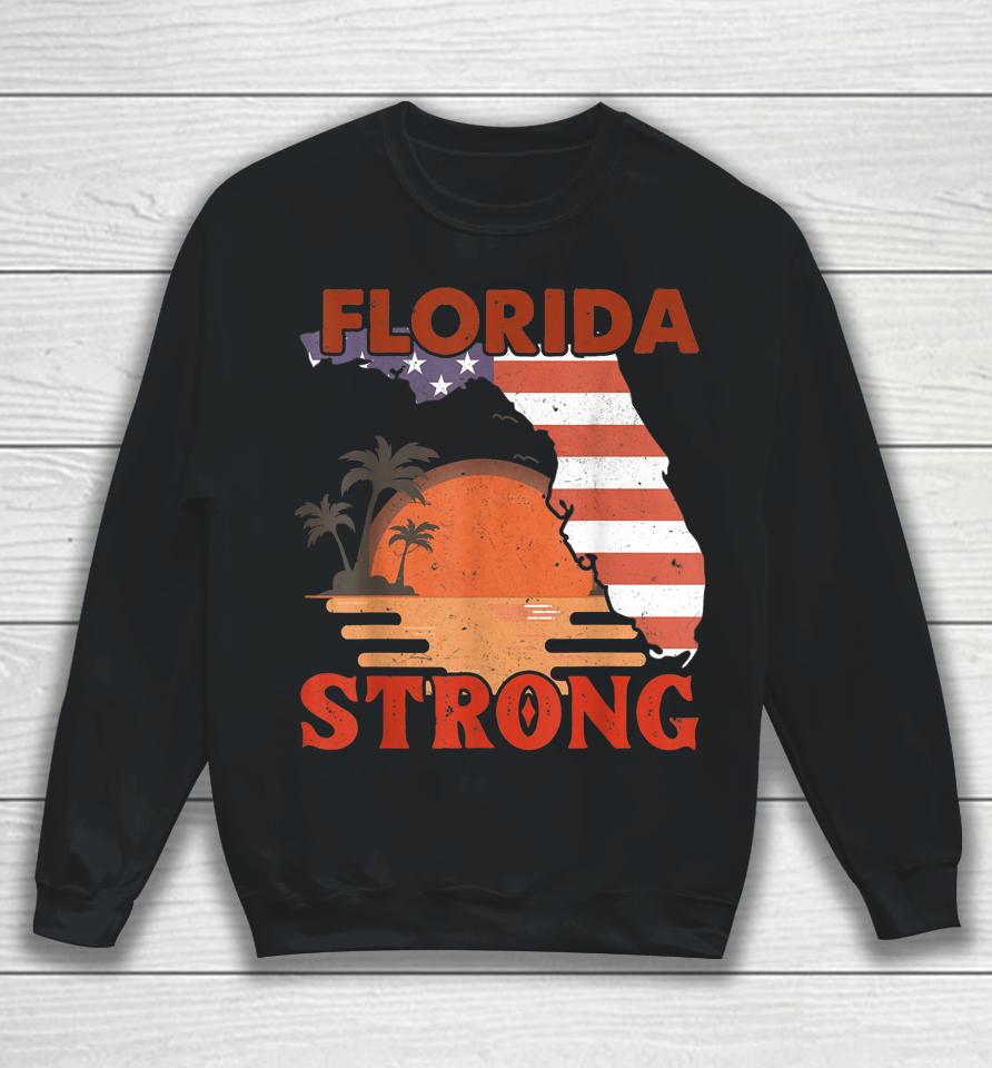 Retro Vintage Florida Strong Sweatshirt