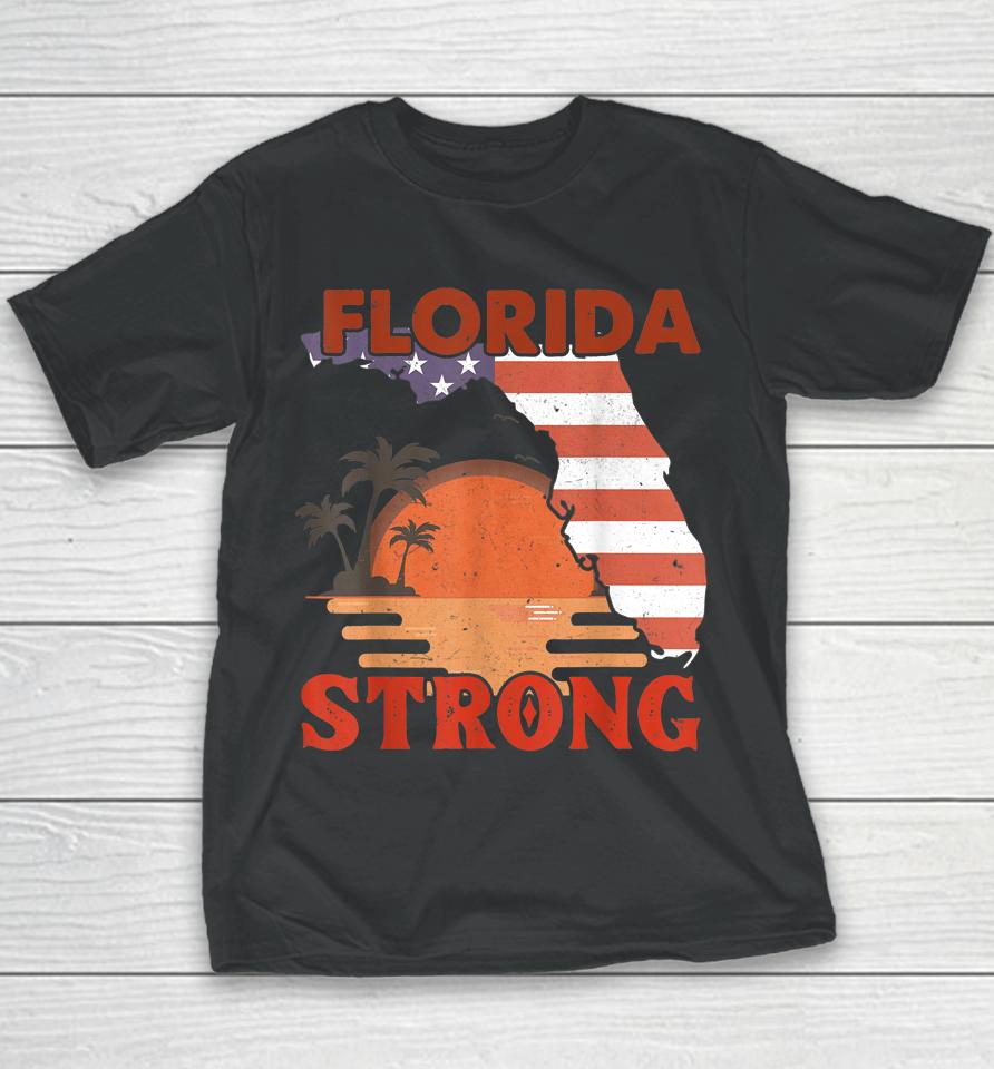 Retro Vintage Florida Strong Youth T-Shirt