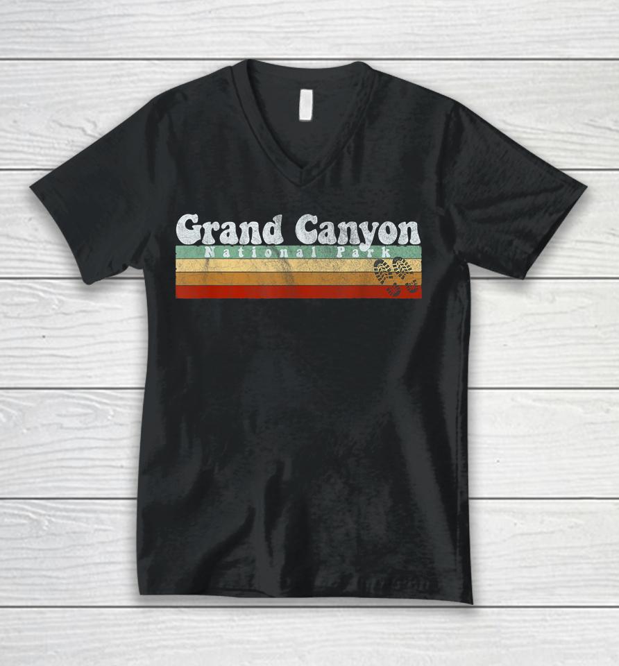 Retro Vintage Grand Canyon Unisex V-Neck T-Shirt