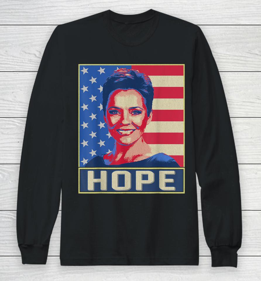 Retro Vintage Hope Vice President Kari Lake Election 2024 Long Sleeve T-Shirt