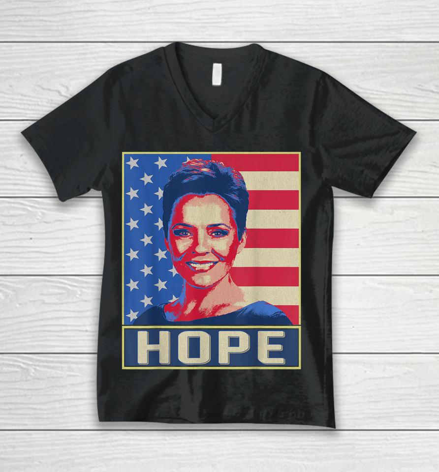 Retro Vintage Hope Vice President Kari Lake Election 2024 Unisex V-Neck T-Shirt