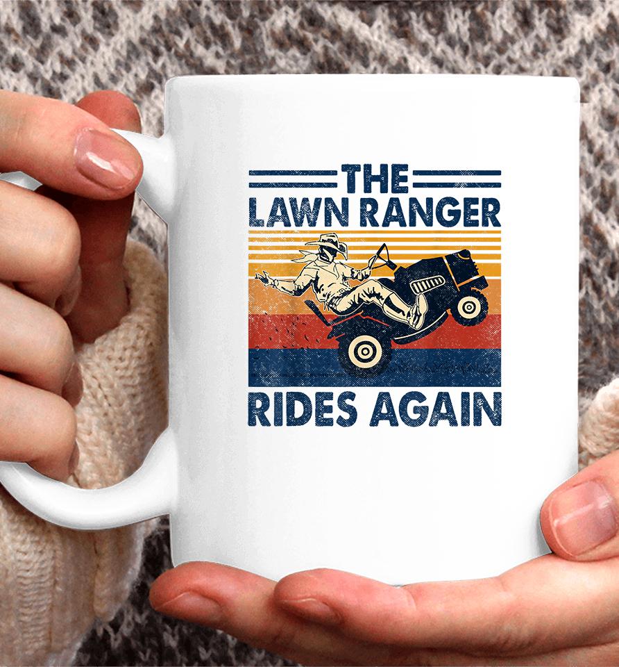 Retro Vintage The Lawn Ranger Rides Again Coffee Mug