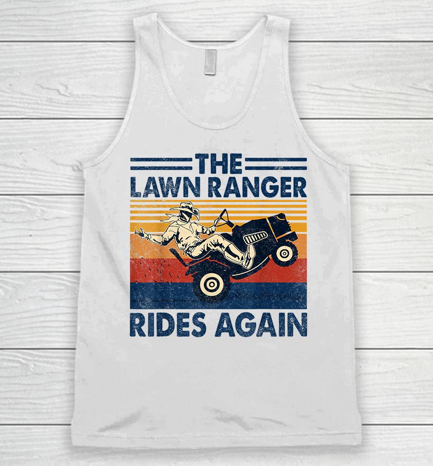 Retro Vintage The Lawn Ranger Rides Again Unisex Tank Top