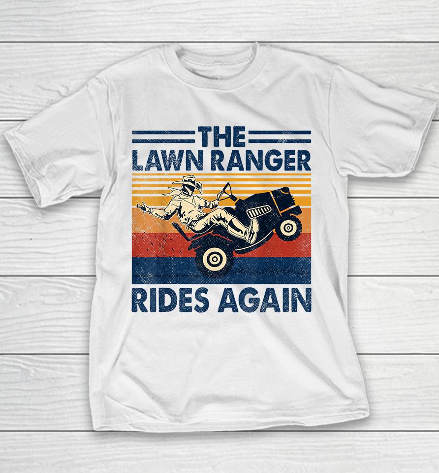 Retro Vintage The Lawn Ranger Rides Again Youth T-Shirt
