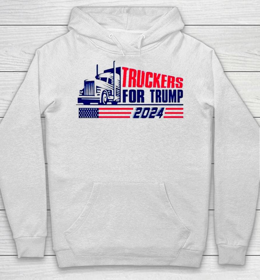 Return Truckers For Trump American Flag 2024 Hoodie