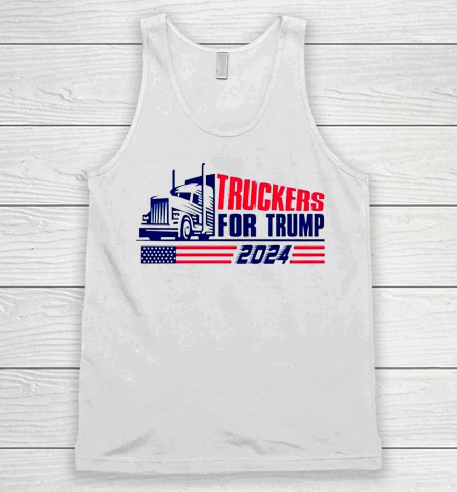 Return Truckers For Trump American Flag 2024 Unisex Tank Top