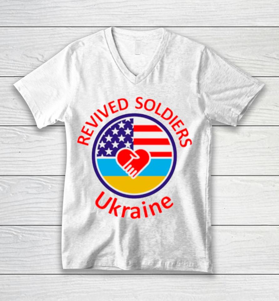 Revived Soldiers Ukraine Unisex V-Neck T-Shirt
