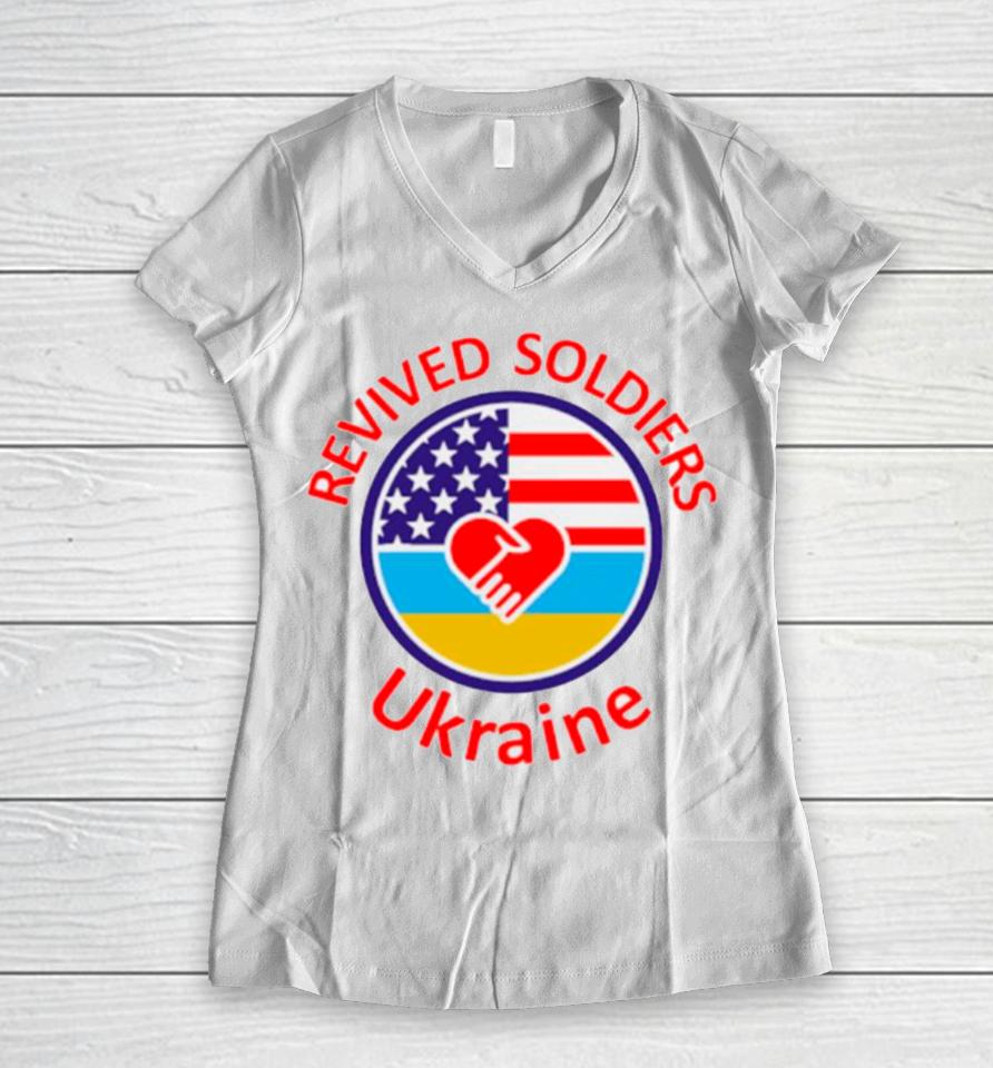 Revived Soldiers Ukraine Women V-Neck T-Shirt