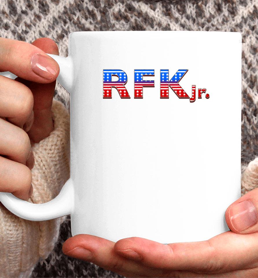 Rfk Jr For President 2024 Stars And Stripes Red White Blue Coffee Mug