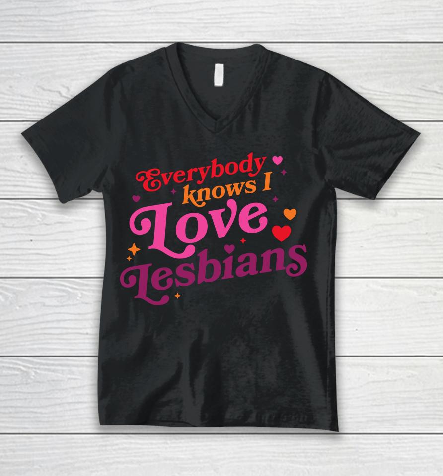 Rhett And Link Everybody Know I Love Lesbians Unisex V-Neck T-Shirt