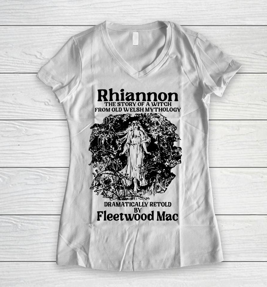 Rhiannon The Story Of A Witch From Old Welsh Mythology Women V-Neck T-Shirt