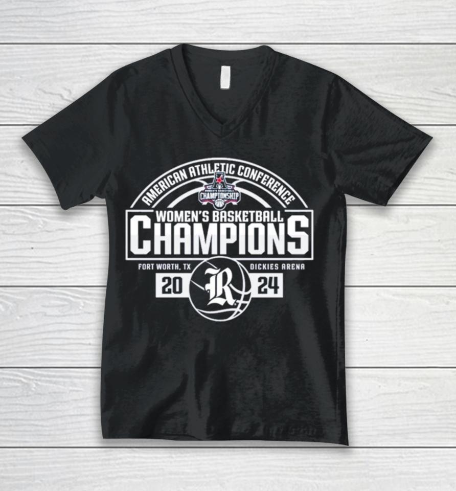 Rice University Women’s Basketball 2024 Aac Tournament Champions Unisex V-Neck T-Shirt