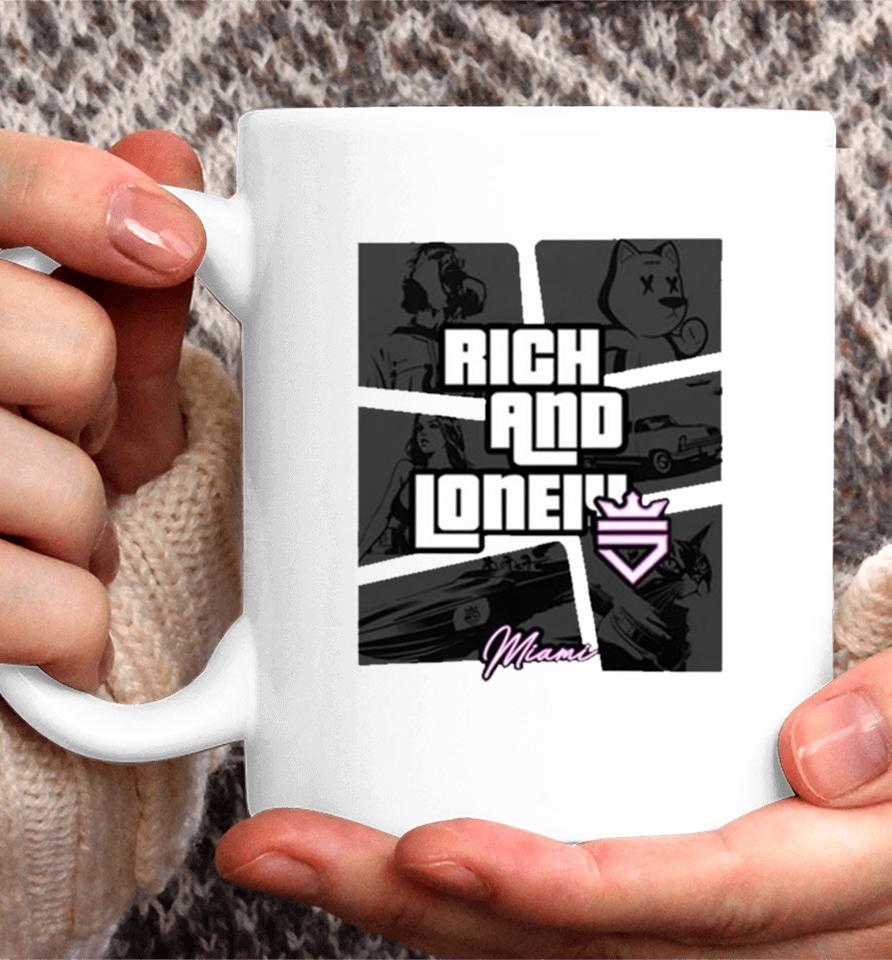 Rich And Lonely Rnl Wasted Miami Coffee Mug